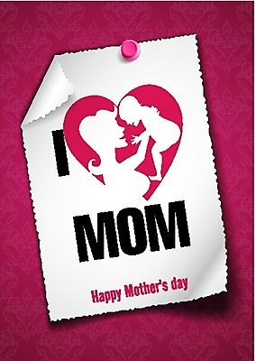 EPS 해외이미지 행복 실루엣 분홍색 일러스트 가족 사랑 사람없음 하트 축하 어머니의날 해외202004 해외일러스트 모양 기념일 감정 컬러 컨셉 관계 촬영기법 미국문화 파일형식 벡터