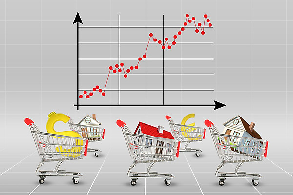 포토 JPG 해외이미지 백그라운드 돈 부동산 그래프 주택 사람없음 달러 카트 쇼핑카 유로 성장 구매 상승 해외202004 해외포토 컨셉 건물 쇼핑 재산 파일형식