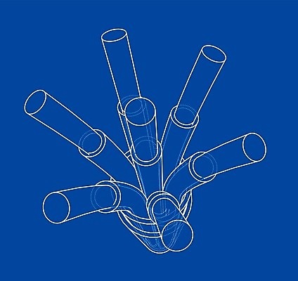 EPS 해외이미지 산업 선 백그라운드 곡선 일러스트 부분 추상 기술 3D 검은색 자료 힘 장비 에너지 흰색 네트워크 연결 스케치 유연 전자 윤곽 철사 지휘자 튜브 고립 구리 설치 전압 공급 와이어프레임 배선 해외202004 해외일러스트 컬러 무늬 미술 한자 음악가 원소 디지털합성 파일형식 벡터