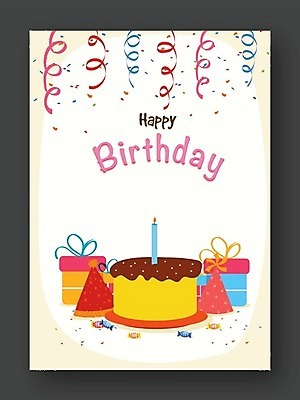 EPS 해외이미지 배너 행복 포스터 리본 일러스트 선물 이벤트 팜플렛 사람없음 파티 케이크 축하 생일 초대 꽃가루 축하카드 생일축하 생일카드 해외202004 해외일러스트 기념일 감정 컨셉 디저트 카드_감사 가루 파일형식 벡터