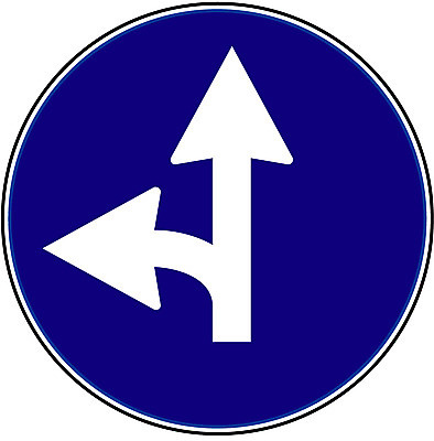 EPS 클립아트 문자 기호 상징 일러스트 사람없음 표지판 심볼 도로표지판 동시신호 직진및좌회전 국내일러스트 도로 알림판 좌회전 파일형식 벡터