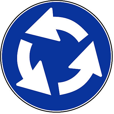 EPS 클립아트 문자 기호 상징 일러스트 사람없음 심볼 순환 도로표지판 회전교차로 국내일러스트 도로 모션 표지판 교차로 파일형식 벡터