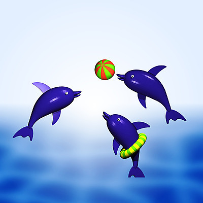 JPG 동물 척추동물 일러스트 공 포유류 사람없음 컴퓨터그래픽 3D 바다동물 묘기 고래 돌고래 동화나라 애니메이션 돌고래쇼 국내일러스트 바다 동화 그래픽 수중동물 디지털합성 쇼 파일형식