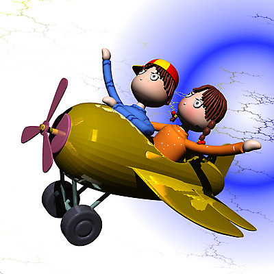 JPG 캐릭터 여자 남자 어린이 일러스트 비행기 사람 소녀 소년 두명 컴퓨터그래픽 3D 비행 동화나라 애니메이션 어린이만 일러캐릭터 항공교통 동화 대중교통 그래픽 디지털합성 파일형식