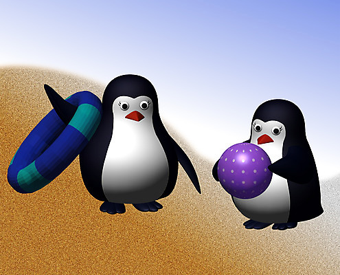 JPG 동물 척추동물 캐릭터 바다 동물캐릭터 두마리 일러스트 공 물놀이 해변 사람없음 컴퓨터그래픽 3D 새캐릭터 펭귄 동화나라 튜브 애니메이션 펭귄캐릭터 일러캐릭터 2 놀이 조류 동화 그래픽 디지털합성 파일형식