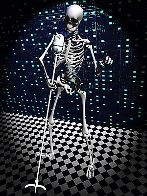 JPG 일러스트 노래 뼈 해골 사람없음 컴퓨터그래픽 3D 가수 무대 장기 근골격기관 마이크 휴먼 국내일러스트 음악 음향기기 신체 그래픽 음악가 장기_의학 디지털합성 파일형식