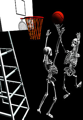 JPG 스포츠 일러스트 뼈 해골 농구 농구공 사람없음 컴퓨터그래픽 3D 구기 장기 근골격기관 농구대 휴먼 국내일러스트 신체 공 그래픽 장기_의학 골대 디지털합성 파일형식
