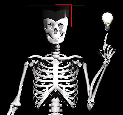 JPG 일러스트 전구 뼈 해골 아이디어 사람없음 컴퓨터그래픽 3D 장기 근골격기관 휴먼 국내일러스트 컨셉 신체 그래픽 장기_의학 디지털합성 파일형식