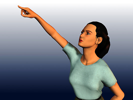 JPG 손 여자 일러스트 손가락 사람 손짓 상반신 컴퓨터그래픽 3D 가리킴 휴먼 여자만 국내일러스트 모션 신체부위 그래픽 디지털합성 파일형식