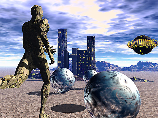 JPG 주간 구름 백그라운드 일러스트 하늘 사람모양 빌딩 사람없음 야외 건물 컴퓨터그래픽 3D 미래도시 휴먼 국내일러스트 자연요소 모양 건축물 미래 그래픽 도시 디지털합성 파일형식