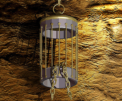 JPG 벽 백그라운드 무늬 일러스트 사람없음 컴퓨터그래픽 3D 쇠사슬 새장 철창 국내일러스트 그래픽 디지털합성 케이지 파일형식