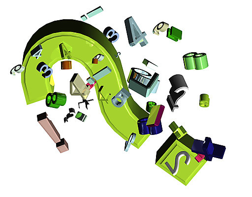 JPG 문자 기호 교육 일러스트 교과목 사람없음 컴퓨터그래픽 숫자 3D 물음표 수학 느낌표 수학교육 산수공부 국내일러스트 그래픽 학습 디지털합성 파일형식