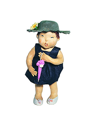 포토 JPG 모자 한국문화 한국전통 원피스 여자 어린이 인형 우산 한명 사람 소녀 10대 수공예 닥종이인형 여자만 여자한명만 소녀만 국내포토 1 동양문화 전통 잡화 옷 청소년 한국 공예 어린이만 파일형식