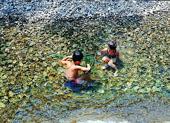 포토 JPG 주간 계절 여자 어린이교육 남자 수영복 초등학생 어린이 물놀이 방학 여름방학 들기 사람 소녀 소년 야외 두명 물 여름 돌_바위 조약돌 뜰채 그물 개울 고기잡이 어린이만 국내포토 자연요소 학생 옷 교육 모션 놀이 휴가 어업 강 낚시용품 파일형식 여름_계절