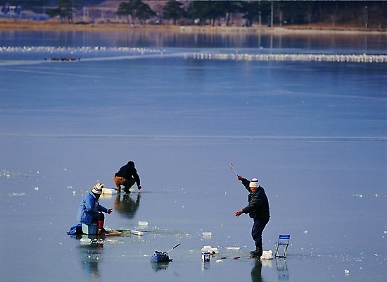 포토 주간 계절 남자 호수 스포츠 겨울 가방 레저 낚시 사람 취미 야외 세명 레포츠 강 얼음 저수지 낚시용품 낚시꾼 고기잡이 빙판 얼음낚시 낚시의자 남자만 국내포토 자연요소 잡화 의자 어업 파일형식