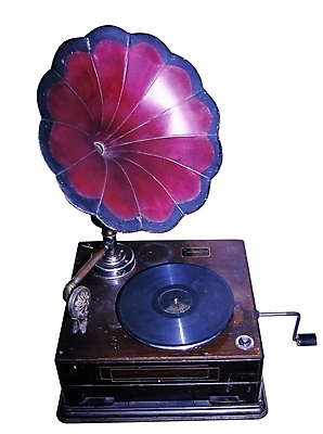 포토 전통 전통문화 음향기기 사람없음 한개 스피커 기계 레코드 빈티지 오브젝트 축음기 구식 국내포토 1 문화 컨셉 전자제품 골동품 음반 파일형식