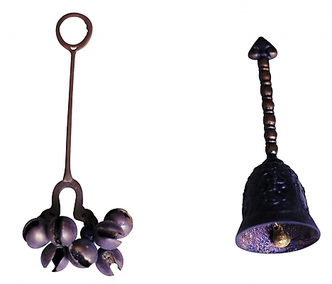 포토 JPG 전통 종교 종교용품 사람없음 금속 소리 두개 종 오브젝트 무속 무속신앙용품 딸랑이 굿 무구 무당 요령 국내포토 2 재질 아기용품 파일형식