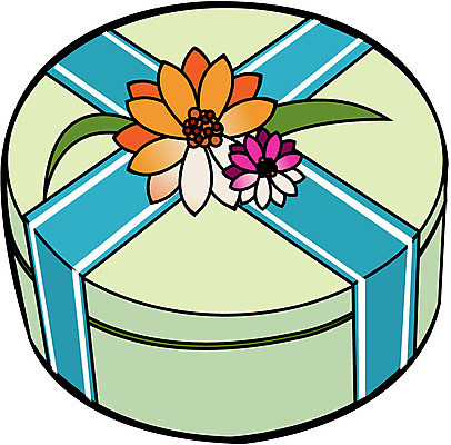 EPS 꽃 일러스트 발렌타인데이 선물 사람없음 흰색 오브젝트 원통 국내일러스트 식물 컬러 데이이벤트 파일형식 벡터