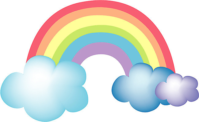EPS 자연요소 구름 무지개 일러스트 자연 날씨 사람없음 무지개색 빨주노초파남보 오색 국내일러스트 컬러풀 생태계 파일형식 벡터