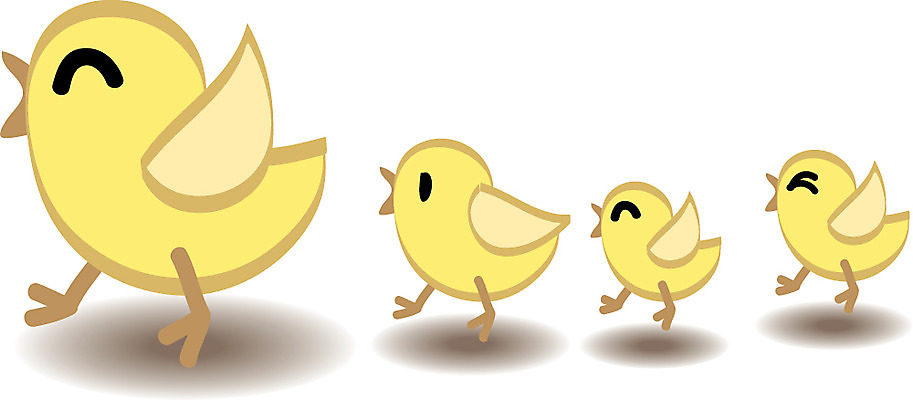 EPS 동물 척추동물 컬러 일러스트 조류 병아리 사람없음 노란색 닭 삐약 국내일러스트 파일형식 벡터