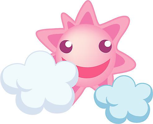 EPS 자연요소 구름 일러스트 자연 바람 날씨 사람없음 태양 맑음 방긋 국내일러스트 생태계 파일형식 벡터