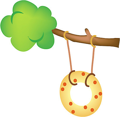 EPS 나무 식물 일러스트 사람없음 나뭇가지 그네 튜브 나무그네 국내일러스트 파일형식 벡터