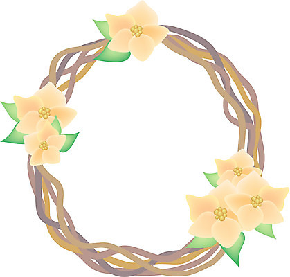 EPS 식물 꽃 일러스트 사람없음 화환 등나무 국내일러스트 나무 파일형식 벡터