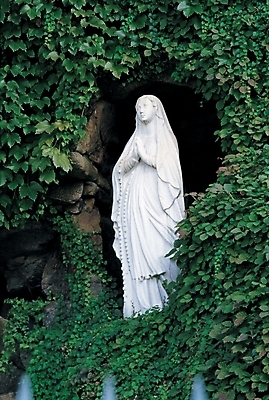 포토 JPG 주간 기독교 종교 문화 종교용품 사람없음 야외 천주교 석상 천주교용품 마리아 마리아상 성모상 국내포토 자연요소 파일형식