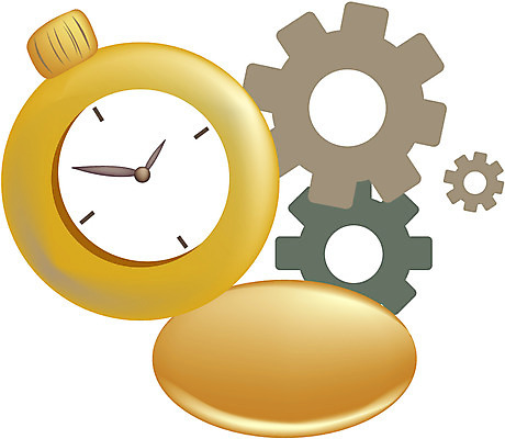 EPS 시계 생활용품 일러스트 사람없음 금색 톱니바퀴 태엽 초침 초시계 국내일러스트 컬러 오브젝트 파일형식 벡터