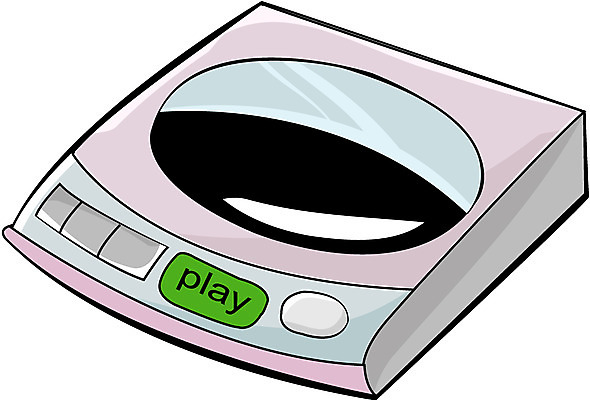 EPS 아이콘 사람없음 사무용품 휴대용 시디플레이어 오디오시디 2D아이콘 문구용품 전자제품 오브젝트 파일형식 벡터