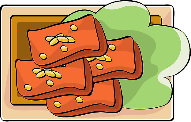 EPS 아이콘 접시 한식 음식 디저트 떡 육류 사람없음 상추 떡갈비 2D아이콘 식기 채소 식재료 파일형식 벡터