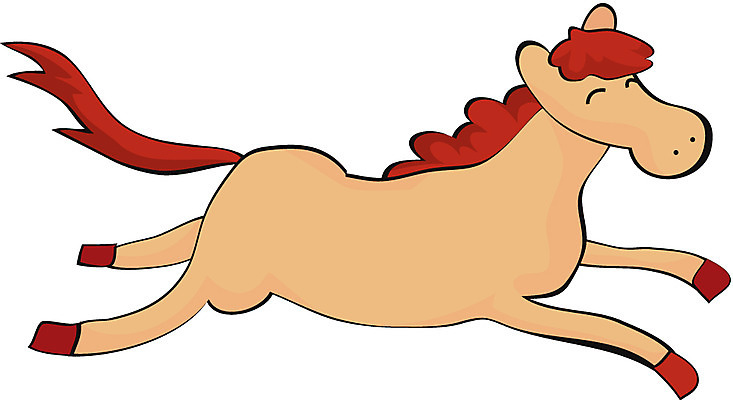 EPS 클립아트 동물 척추동물 육지동물 일러스트 포유류 사람없음 달리기 가축 말_동물 조랑말 국내일러스트 모션 파일형식 벡터