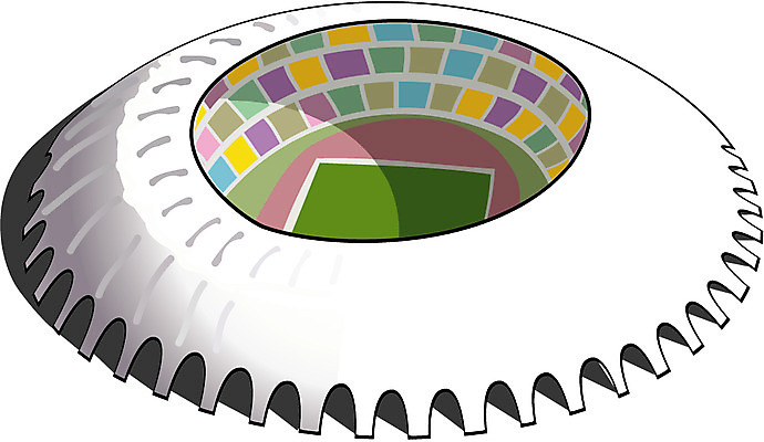 EPS 시설물 현대건축 건축 일러스트 스포츠시설 사람없음 스타디움 축구장 월드싸커경기장 국내일러스트 건축물 스포츠 경기장 시설 파일형식 벡터