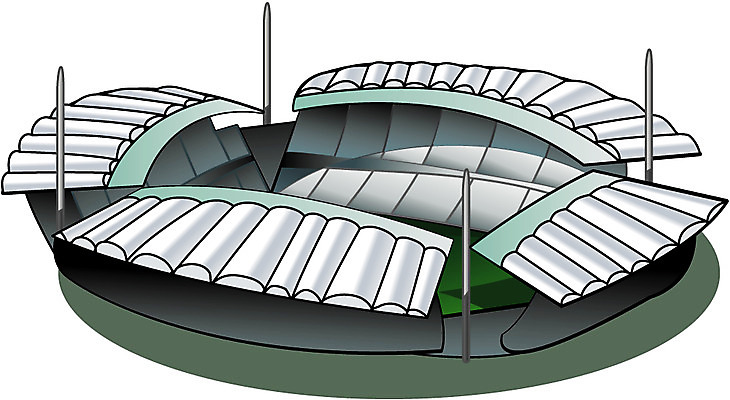 EPS 시설물 현대건축 건축 일러스트 스포츠시설 사람없음 스타디움 축구장 월드싸커경기장 국내일러스트 건축물 스포츠 경기장 시설 파일형식 벡터
