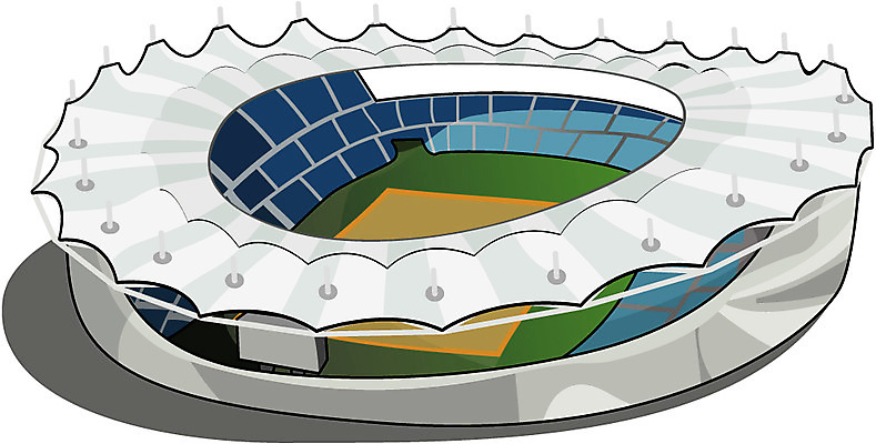 EPS 시설물 현대건축 건축 일러스트 스포츠시설 사람없음 스타디움 축구장 월드싸커경기장 국내일러스트 건축물 스포츠 경기장 시설 파일형식 벡터