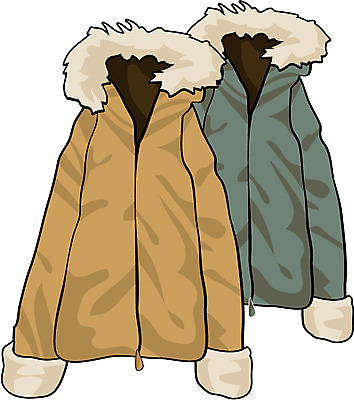 EPS 옷 겨울 일러스트 사람없음 점퍼 코트 난방 털점퍼 국내일러스트 계절 외투 파일형식 벡터