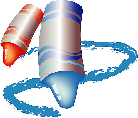 EPS 일러스트 색연필 미술 사람없음 빨간색 파란색 연필 미술도구 그림 크레파스 화구 국내일러스트 컬러 문화예술 학용품 필기구 오브젝트 파일형식 벡터