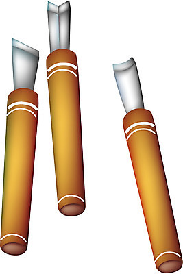 EPS 일러스트 미술 사람없음 미술도구 공예 조각칼 공작도구 판화도구 국내일러스트 문화예술 취미 도구 칼 오브젝트 파일형식 벡터