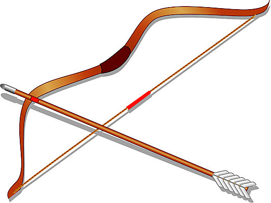 EPS 나무 전통 무기 일러스트 화살 사람없음 활 전쟁 고려 국내일러스트 식물 역사 파일형식 벡터