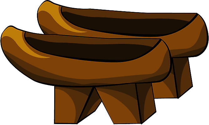 EPS 한국문화 한국전통 전통 잡화 신발 일러스트 사람없음 문화재 나막신 국내일러스트 동양문화 한국 파일형식 벡터