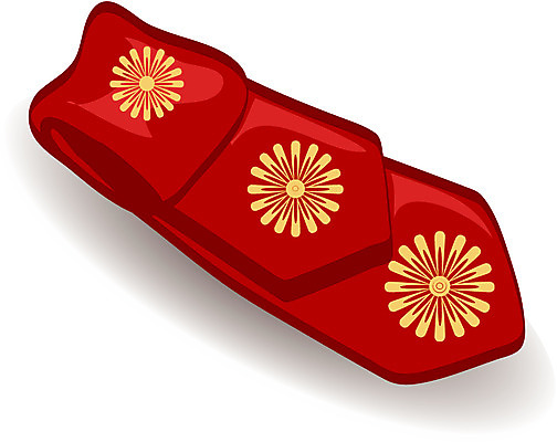 EPS 한국문화 한국전통 전통 잡화 옷 문화 일러스트 사람없음 전통의상 한복 댕기 국내일러스트 동양문화 한국 파일형식 벡터