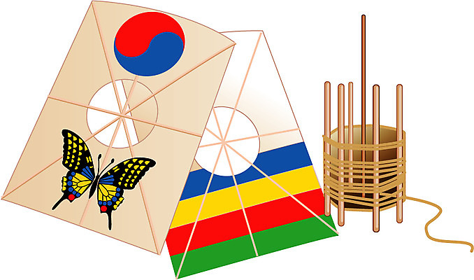 EPS 한국문화 한국전통 전통 명절 문화 생활용품 일러스트 사람없음 설날 놀이용품 전통놀이 실 연 연날리기 태극 방패연 실타래 동물문양 나비문양 타래 국내일러스트 동양문화 문양 기념일 놀이 한국 오브젝트 파일형식 벡터