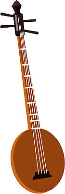 EPS 한국문화 한국전통 전통 문화 악기 음악 일러스트 현악기 국악기 사람없음 비파 국내일러스트 동양문화 문화예술 한국 국악 파일형식 벡터 중국악기
