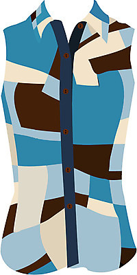 EPS 옷 셔츠 일러스트 사람없음 여성복 블라우스 슬리브리스 국내일러스트 상의 파일형식 벡터