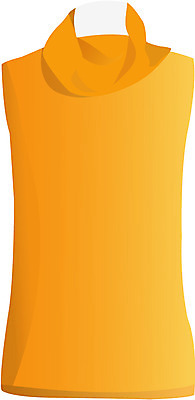 EPS 옷 컬러 티셔츠 일러스트 사람없음 주황색 스웨터 니트 블라우스 슬리브리스 국내일러스트 셔츠 상의 파일형식 벡터