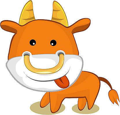 EPS 클립아트 동물 척추동물 육지동물 일러스트 포유류 사람없음 십이지신 소띠 운세 소 점성술 소축 국내일러스트 한자 파일형식 벡터