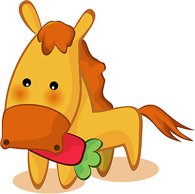 EPS 클립아트 동물 척추동물 육지동물 일러스트 포유류 사람없음 십이지신 운세 말_동물 말띠 점성술 궁합 말오 국내일러스트 파일형식 벡터