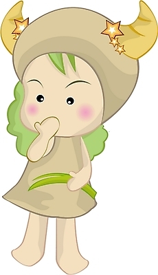 EPS 클립아트 캐릭터 여자 일러스트 한명 사람 별자리 운세 황소 별자리캐릭터 점성술 염소자리 황소자리 여자만 여자한명만 일러캐릭터 1 소 파일형식 벡터