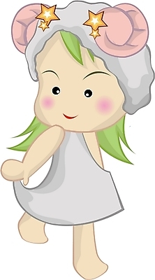 EPS 전신 클립아트 캐릭터 여자 일러스트 한명 서기 사람 별자리 운세 양 별자리캐릭터 점성술 양자리 여자만 여자한명만 일러캐릭터 1 포유류 모션 파일형식 벡터