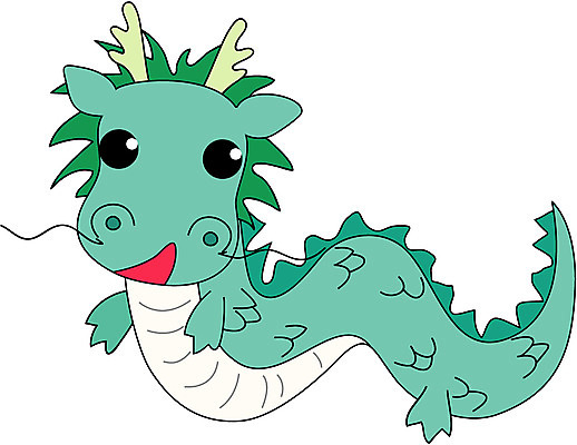 EPS 클립아트 동물 캐릭터 한마리 동물캐릭터 일러스트 사람없음 용띠 십이지신 용 운세 점성술 용캐릭터 궁합 일러캐릭터 1 파일형식 벡터